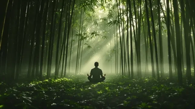 幽篁独坐 - 天堂视频竹影清风影像