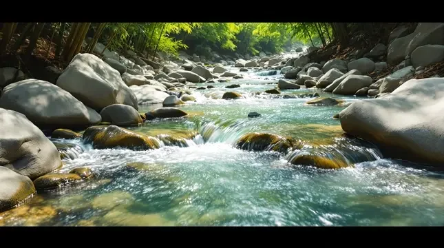 溪谷回响 - 天堂视频竹影清风影像